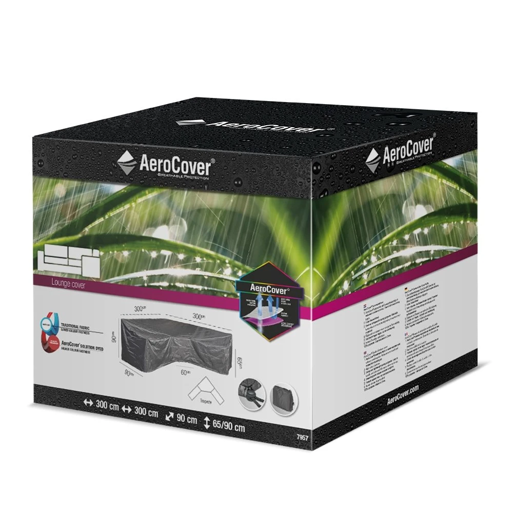 AeroCover Loungesethoes Hoekset Trapeze 300 X 300 X 65/90 Cm 4 AeroCover Loungesethoes Hoekset Trapeze 300 X 300 X 65/90 Cm - Afbeelding 2