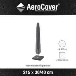 AeroCover Parasolhoes H 215 X 30/40 Cm -Tuinartikelen Winkel aerocover parasolhoes antraciet h215x30 40cm 1000x1000 621e0db9854e1 l