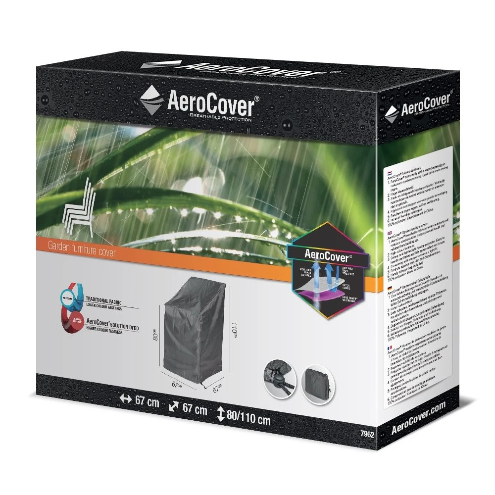 AeroCover Stapelstoelhoes/Gasveerstoelhoes 67 X 67 X 80/110 Cm 4 AeroCover Stapelstoelhoes/Gasveerstoelhoes 67 X 67 X 80/110 Cm - Afbeelding 2