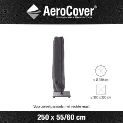 AeroCover Zweefparasolhoes H 250 X 55/60 Cm -Tuinartikelen Winkel aerocover zweefparasolhoes antraciet h250x55 60cm 1000x1000 621e0d6bd1532 l