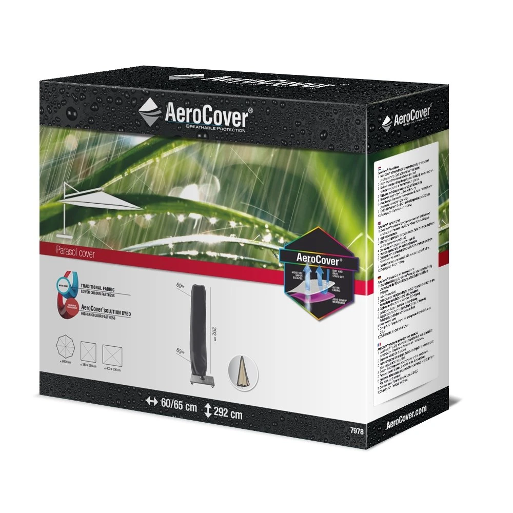 AeroCover Zweefparasolhoes H 292 X 60/65 Cm 4 AeroCover Zweefparasolhoes H 292 X 60/65 Cm - Afbeelding 2