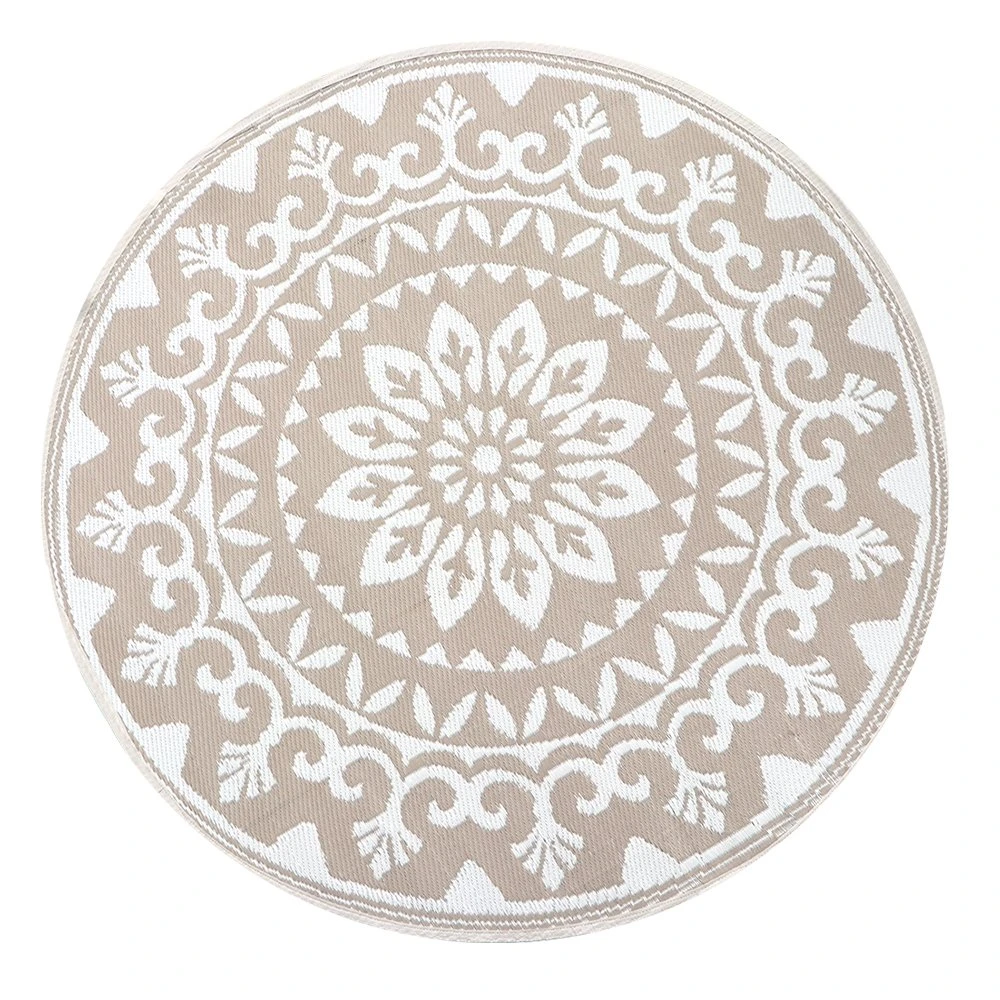Buitenkleed Rond Mandala / Palm Design - ⌀ 150 Cm 3 Buitenkleed Rond Mandala / Palm Design - ⌀ 150 Cm