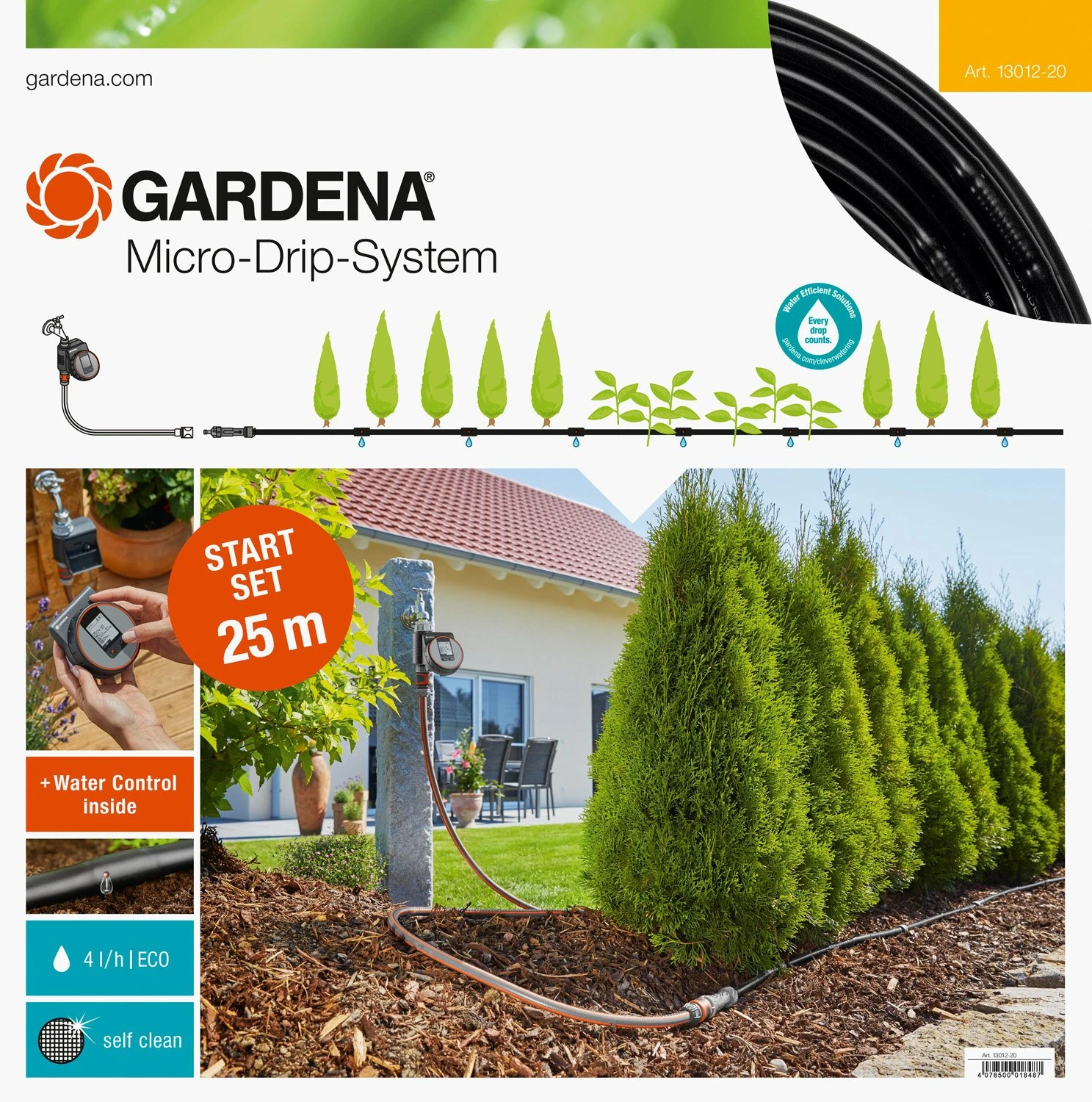 GARDENA Micro-Drip-System Startset M 25m Autom. Rijplanten 6 GARDENA Micro-Drip-System Startset M 25m Autom. Rijplanten - Afbeelding 4