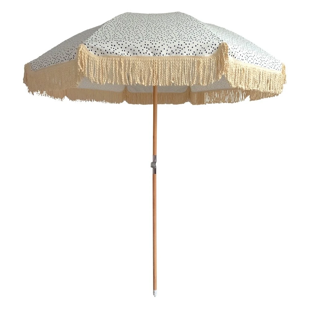 Middenstokparasol IBIZA Spotted White - Ø 180 X 200 Cm 3 Middenstokparasol IBIZA Spotted White - Ø 180 X 200 Cm