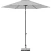 Platinum Middenstokparasol Lisboa Ø 250 Cm Lichtgrijs