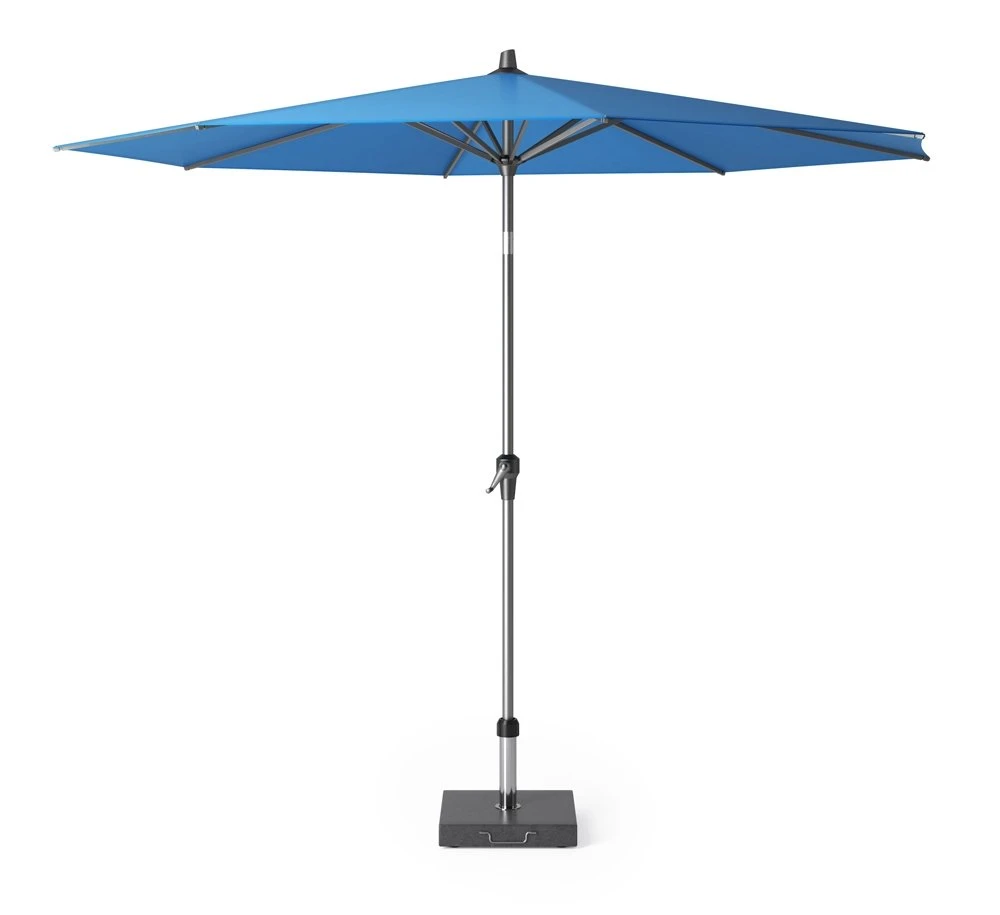 Platinum Middenstokparasol Riva Ø 300 Cm Blauw 3 Platinum Middenstokparasol Riva Ø 300 Cm Blauw