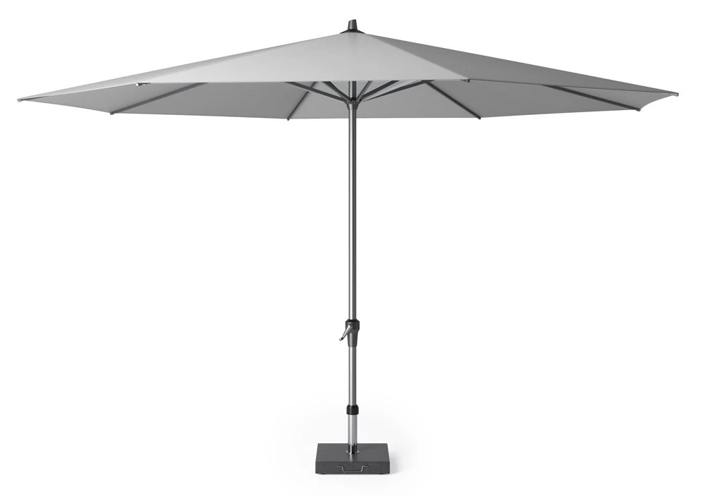 Platinum Middenstokparasol Riva Ø 400 Cm Lichtgrijs 3 Platinum Middenstokparasol Riva Ø 400 Cm Lichtgrijs