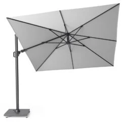 Platinum Zweefparasol Challenger T² 300 X 300 Cm Lichtgrijs -Tuinartikelen Winkel platinum zweefparasol challenger t 300 x 300 cm lichtgrijs 1000x977 6218e73fd7926 l