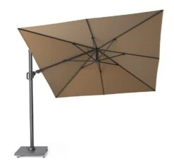 Platinum Zweefparasol Challenger T² 300 X 300 Cm Taupe -Tuinartikelen Winkel platinum zweefparasol challenger t 300 x 300 cm taupe 1000x939 6218e742d3f70 l