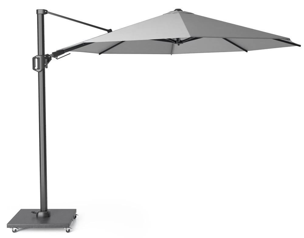 Platinum Zweefparasol Challenger T² Ø 350 Cm Lichtgrijs 3 Platinum Zweefparasol Challenger T² Ø 350 Cm Lichtgrijs