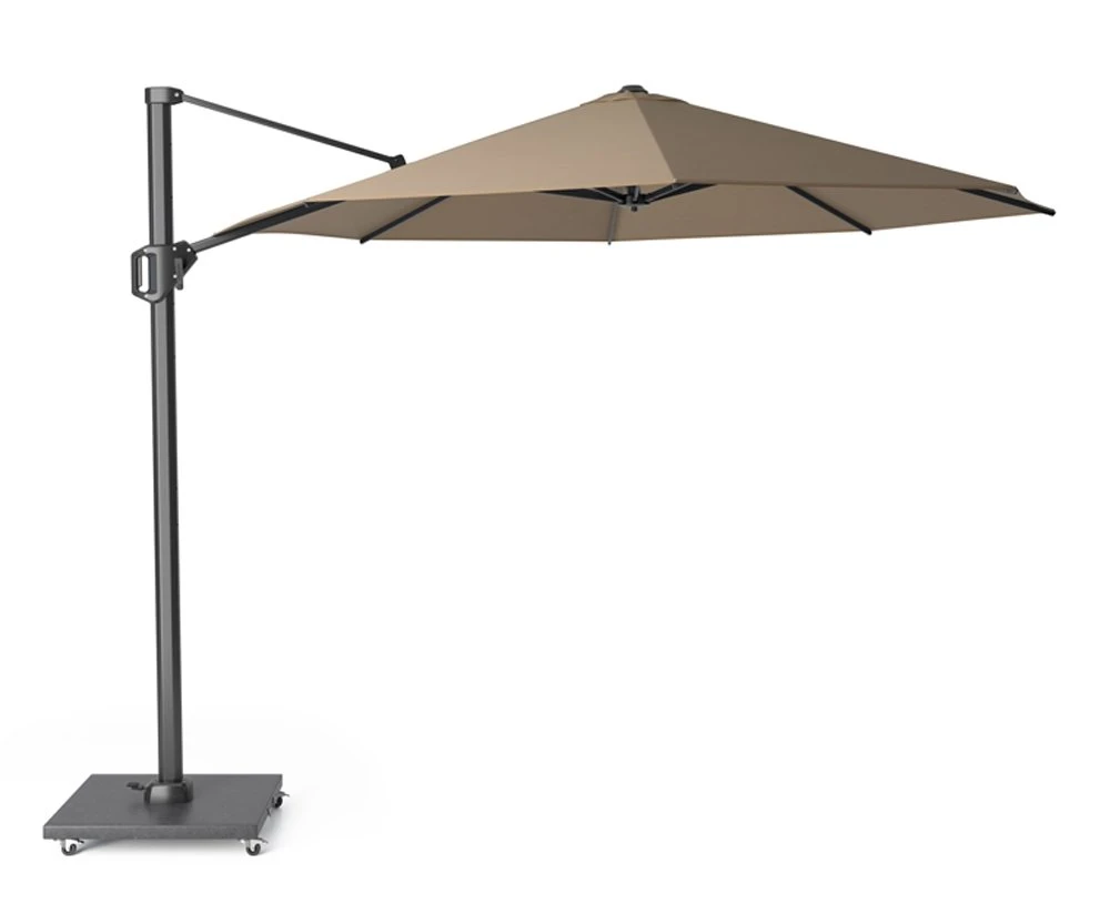 Platinum Zweefparasol Challenger T¹ Ø 350 Cm Taupe 3 Platinum Zweefparasol Challenger T¹ Ø 350 Cm Taupe