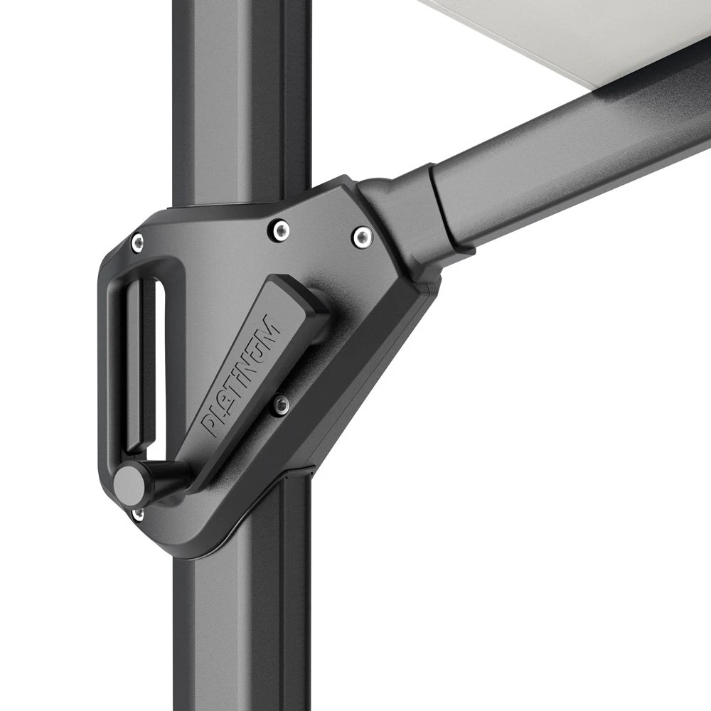 Platinum Zweefparasol Voyager T¹ Ø 300 Cm Lichtgrijs 5 Platinum Zweefparasol Voyager T¹ Ø 300 Cm Lichtgrijs - Afbeelding 3