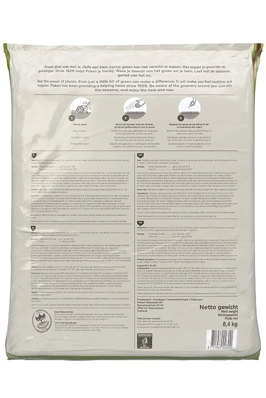 Pokon Gazonmest Met Kalk 8,4kg Voor 125m² 4 Pokon Gazonmest Met Kalk 8,4kg Voor 125m² - Afbeelding 2