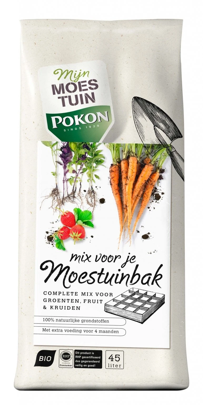 Pokon Bio Mix Voor Je Moestuinbak 45L 3 Pokon Bio Mix Voor Je Moestuinbak 45L