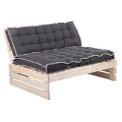 Palletkussen RAFFELED Dark Grey - 120 X 40 X 8 Cm -Tuinartikelen Winkel rugkussen raffeled dark grey 120 x 40 x 8 cm 1000x1000 628225c3da594 l